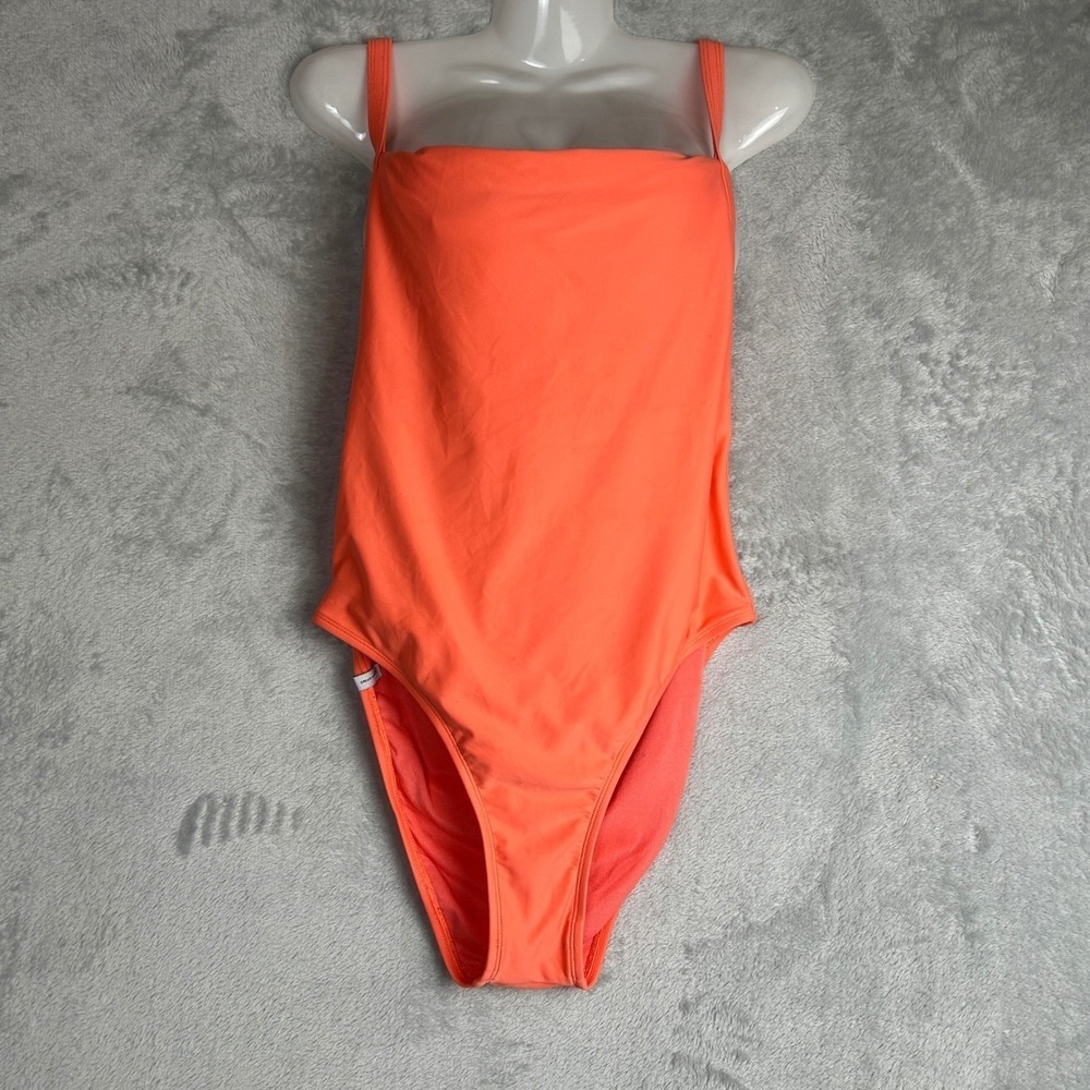 Body Glove Standard Smoothies Electra Swimsuit L Coral One Piece Criss Cross